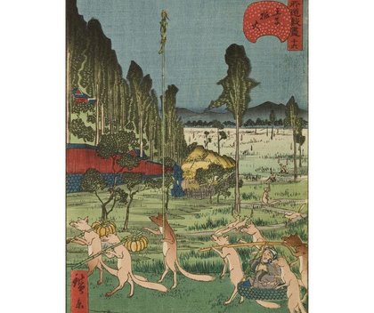 Fox Fires at Oji, ca. 1860